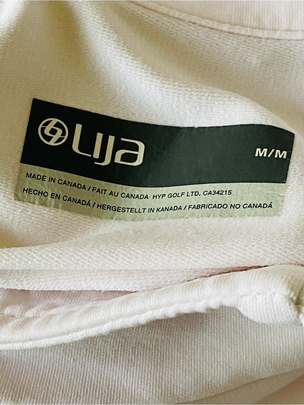 LIJA off white full zip athletic performance jacket golf tennis gym Size Medium - Picture 7 of 10